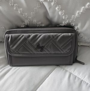 FINAL ...Lug Kickflip Pearl Satin Lux Crossbody Wallet